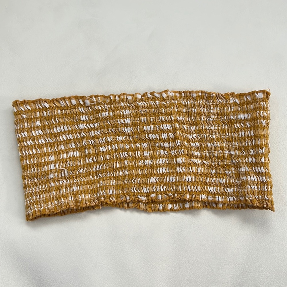 yellow and white Brandy Melville bandeau